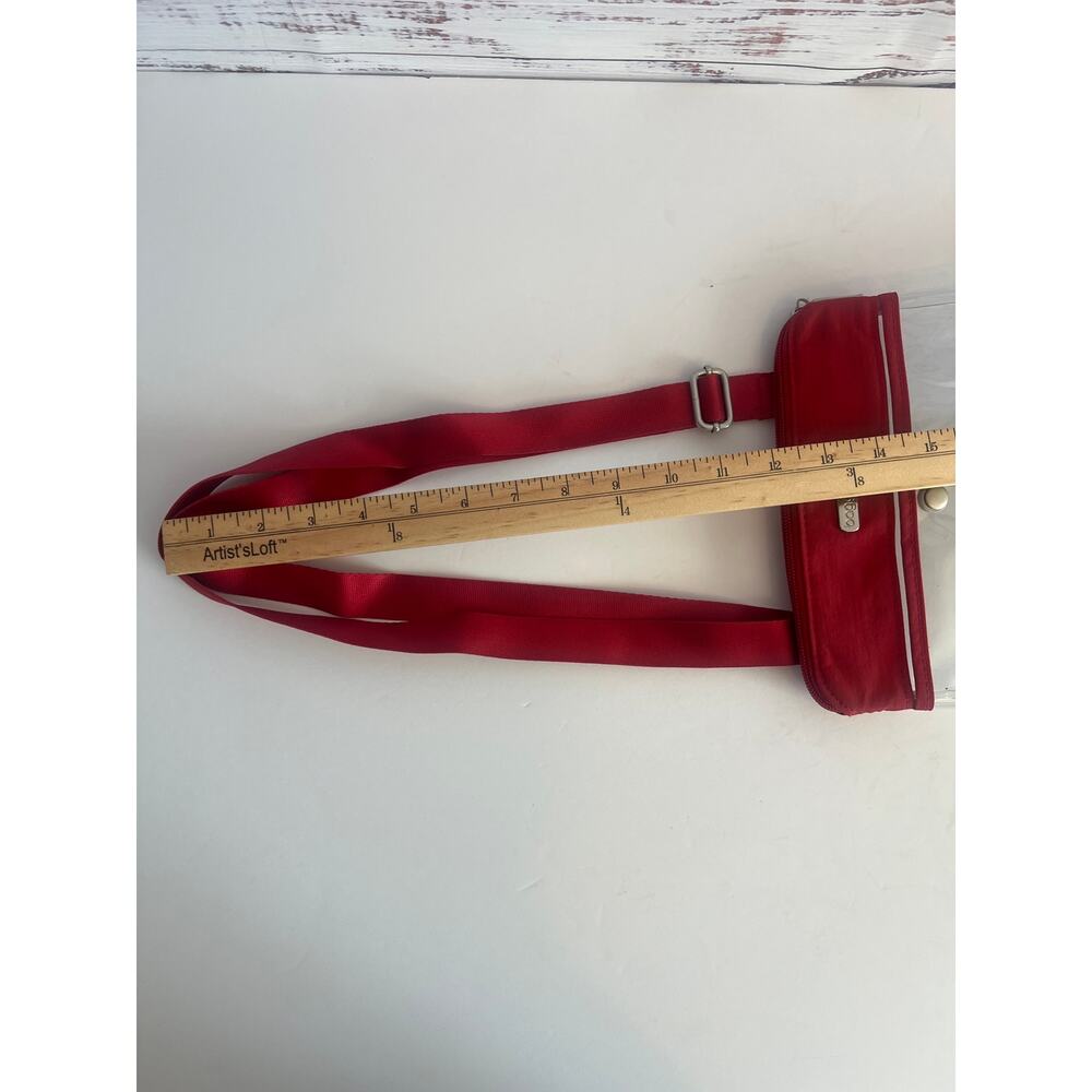 BAGALINNI STADIUM CLEAR POCKET CROSSBODY BAG RED - Picture 12 of 12